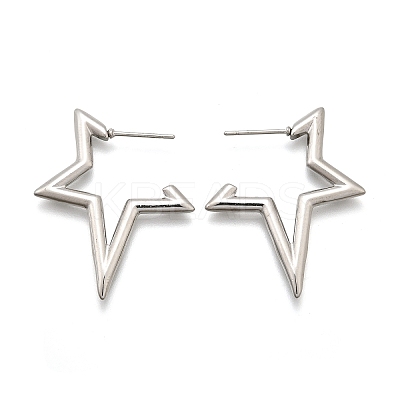 Non-Tarnish 304 Stainless Steel Stud Earrings for Women STAS-D084-25P-1