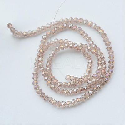 Electroplate Glass Beads Strands EGLA-R048-3mm-33-1