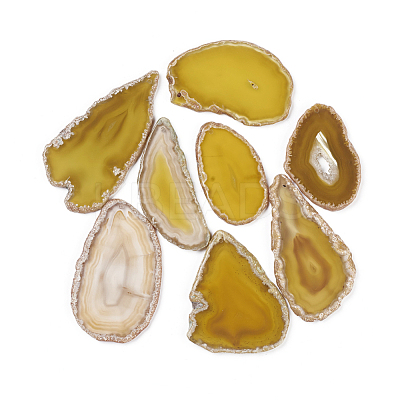 Natural Agate Pendants G-F646-02F-1