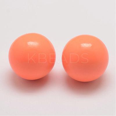 Brass Chime Ball Beads Fit Cage Pendants KK-G298-16mm-14-1
