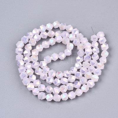 Electroplate Glass Beads Strands EGLA-T019-07B-1