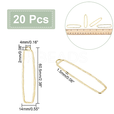 20Pcs Alloy Open Back Bezel Big Pendants FIND-CA0005-77-1