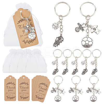 16Pcs 2 Style Sports Theme Keychain KEYC-GA0001-31-1