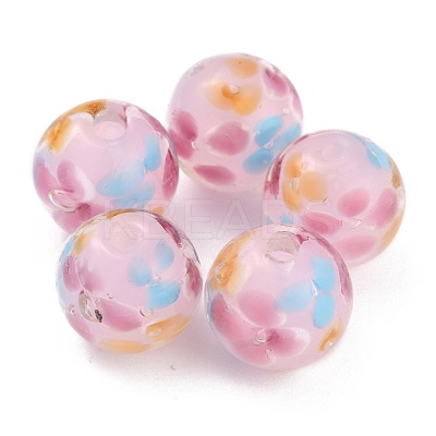 Round Lampwork Beads LAMP-H059-A06-1