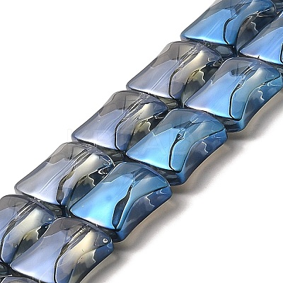 Electroplate Glass Beads Strands EGLA-H103-FR04-1