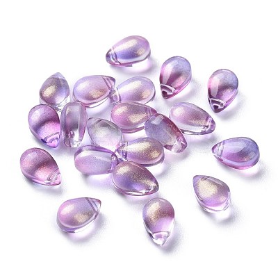 Transparent Glass Charms X-GGLA-M004-05B-03-1