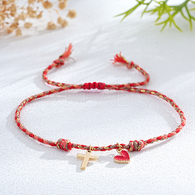 Brass Charm Bracelets LU5248-1-1