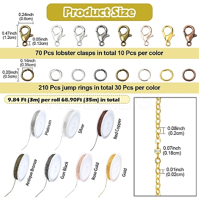 DIY Necklaces Jewelry Making Kit DIY-YW0009-36-1