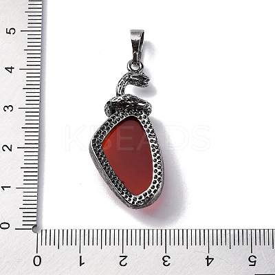Natural Carnelian(Dyed & Heated) Pendants G-K338-42AS-06-1