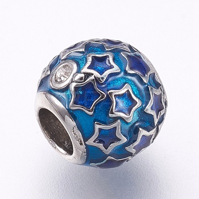 304 Stainless Steel European Beads STAS-O097-93A-1