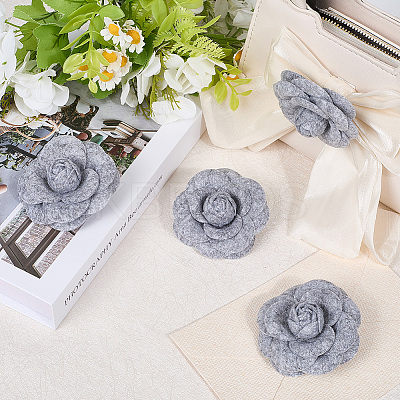 4Pcs Cloth Art Camelia Brooch Pins JEWB-CN0001-03B-1