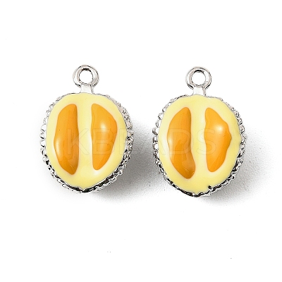 Brass Enamel Pendants KK-K351-60A-P-1