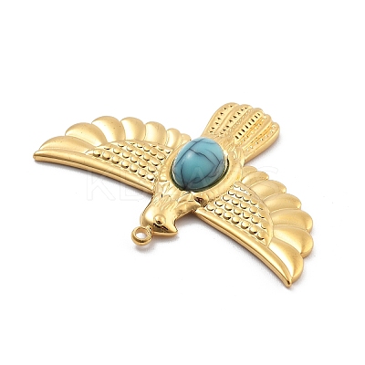 Synthetic Turquoise Pendants STAS-R155-053B-G-1
