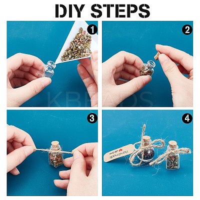 Mixed Stone Chip Beads DIY Wishing Bottle Making Kits DIY-PH0005-69-1