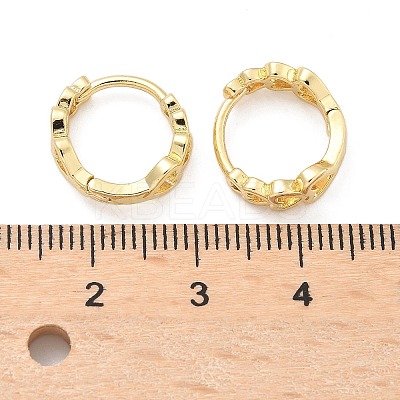 Hollow Heart Brass Hoop Earrings EJEW-Z102-16G-1