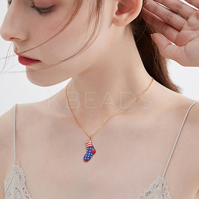 20Pcs 2 Colors Alloy Enamel Christmas Theme Pendants PALLOY-CJ0001-138-1