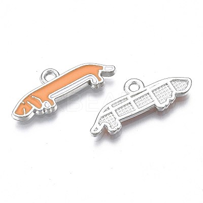 Rack Plating Alloy Enamel Pendants LS-PALLOY-T075-156-1