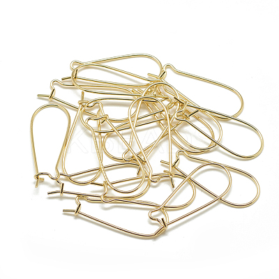 Brass Hoop Earrings KK-T032-012G-1