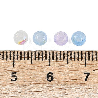 Mixed Color Imitation Cat Eye Glass Round Seed Beads SEED-NH0003-01A-08-1