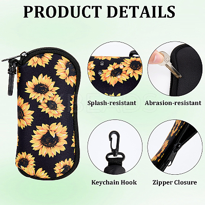 1Pc Rectangle Durable Neoprene Glasses Storage Zipper Bags ABAG-CN0001-23B-1