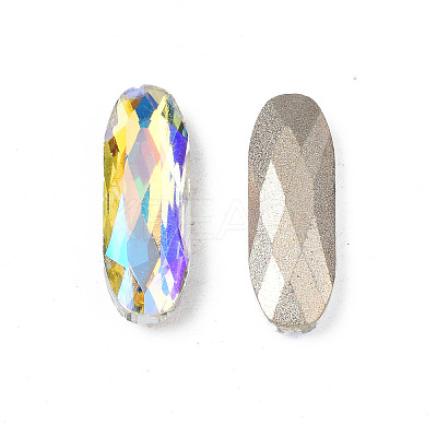 Pointed Back Glass Rhinestone Cabochons MRMJ-N027-003-1