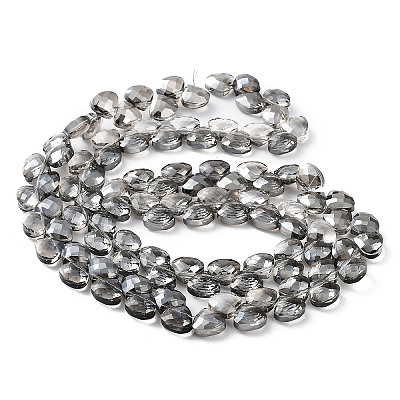 Electroplate Triangle Glass Beads Strands EGLA-A036-11A-PL01-1