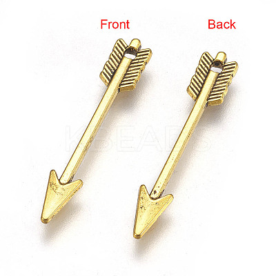 Tibetan Style Alloy Pendants TIBEP-A21211-AG-LF-1