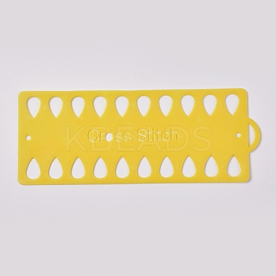 Plastic Embroidery Thread Plate DIY-WH0152-21E-1