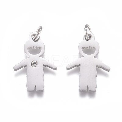 316 Surgical Stainless Steel Pendants STAS-L242-03P-1