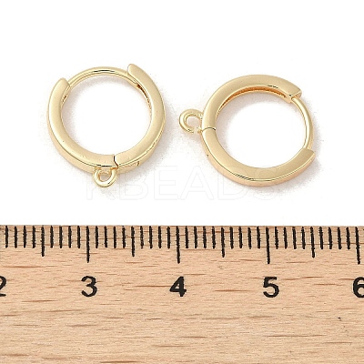 Brass Hoop Earrings Finding KK-H455-62G-1