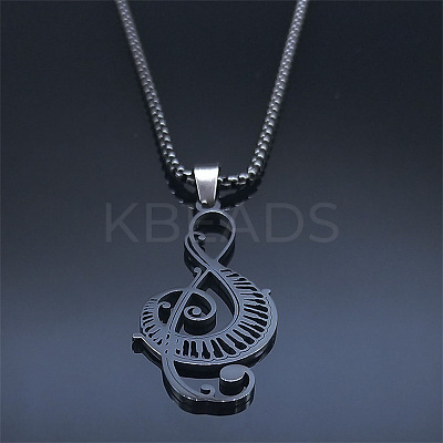 201 Stainless Steel Pendant Necklaces PW-WG17577-01-1