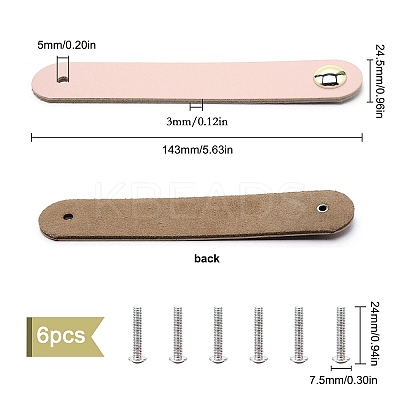 Leather Handle DIY-WH0182-19C-1
