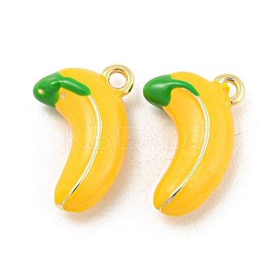 Brass Enamel Pendants KK-P258-17A-G-1