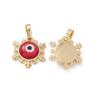 Handmade Evil Eye Lampwork Pendants LAMP-G157-04G-14-1