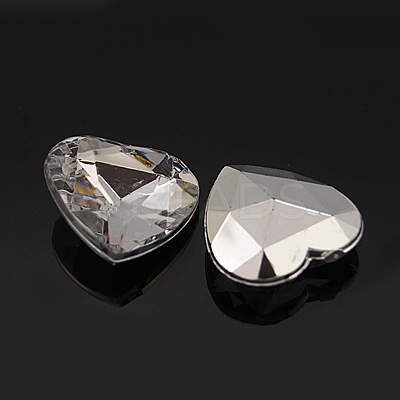 Imitation Taiwan Acrylic Rhinestone Cabochons GACR-A018-12x12mm-01-1