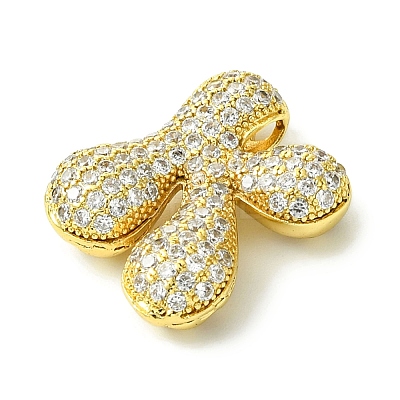 Rack Plating Brass Cubic Zirconia Pendants KK-S378-02G-K-1
