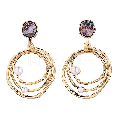 Abalone Shell Earrings Studs for Women JE974A-1