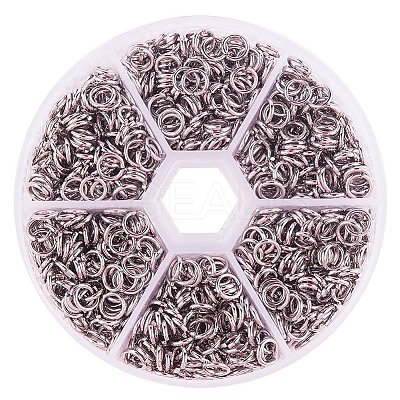 304 Stainless Steel Open Jump Rings STAS-PH0004-01-6mm-1