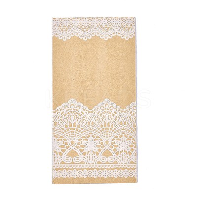 Lace Pattern Eco-Friendly Kraft Paper Bags LS-AJEW-M207-B01-01-1