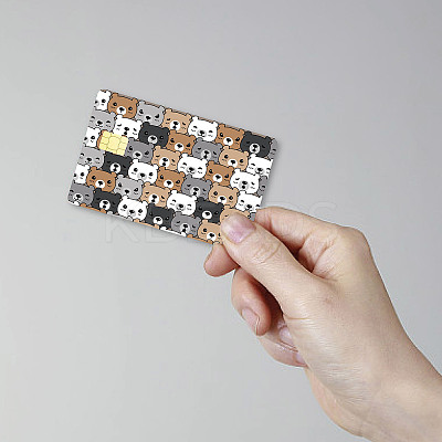 Rectangle PVC Plastic Waterproof Card Stickers DIY-WH0432-102-1