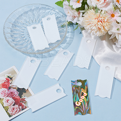 8Pcs Acrylic Heat Transfer Big Pendants FIND-SP0003-10C-1