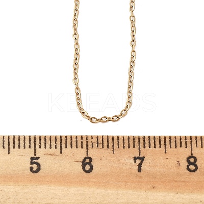 304 Stainless Steel Necklace LS-MAK-F033-01G-1