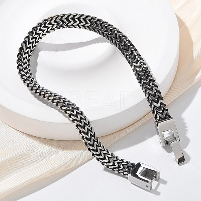 304 Stainless Steel Wheat Chain Bracelets for Women Men STAS-N117-02ASP-1