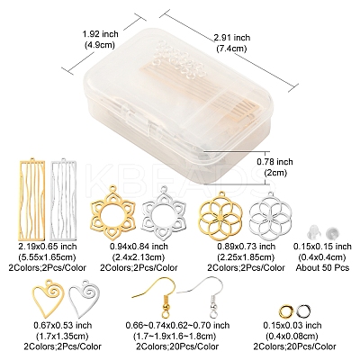DIY Filigree Earring Making Kit DIY-YW0006-25-1