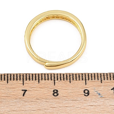 Brass Micro Pave Cubic Zirconia Adjustable Finger Rings for Women RJEW-Z113-24G-1