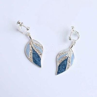 Alloy Enamel Clip-on Earrings FS-WGF9F91-02-1