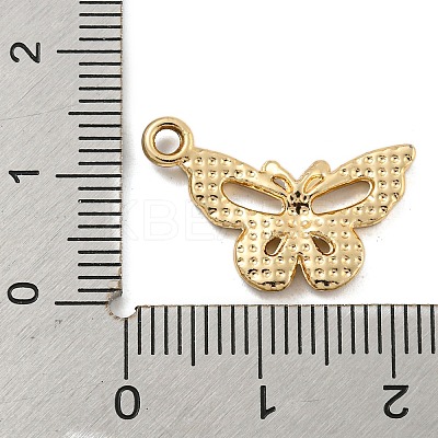 UV Plating Alloy Rhinestone Pendants ALRI-C009-07B-G-1