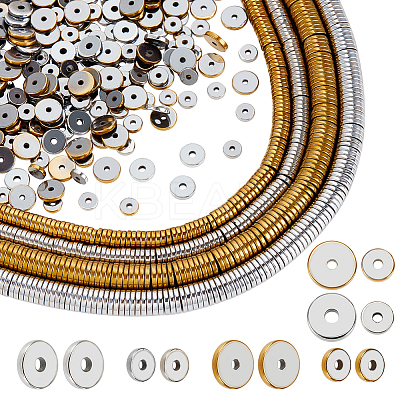 4 Strands 4 Styles Electroplate Non-magnetic Synthetic Hematite Beads Strands G-PH0002-13-1
