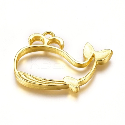 Zinc Alloy Open Back Bezel Pendants PALLOY-D199-03G-1