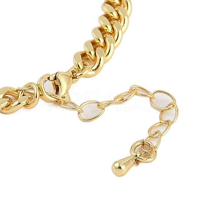 Rack Plating Brass Bracelets with Cubic Zirconia for Women BJEW-D047-01G-03-1